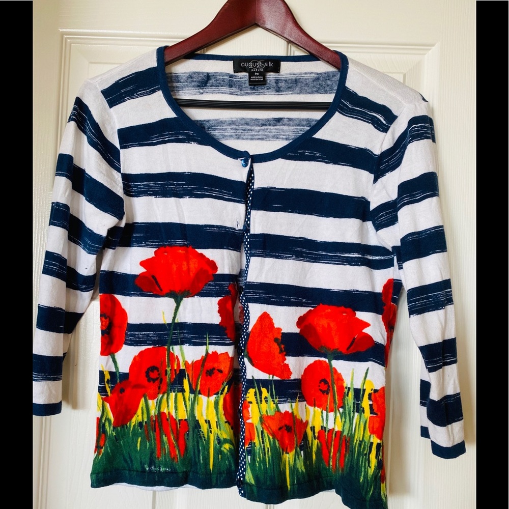 August Silk 100% Cotton light sweater